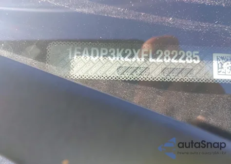 2015 Ford Focus Se from USA, damaged, VIN 1FADP3K2XFL282285